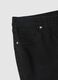 Black Stretch Cotton Skinny Fit Trousers_1