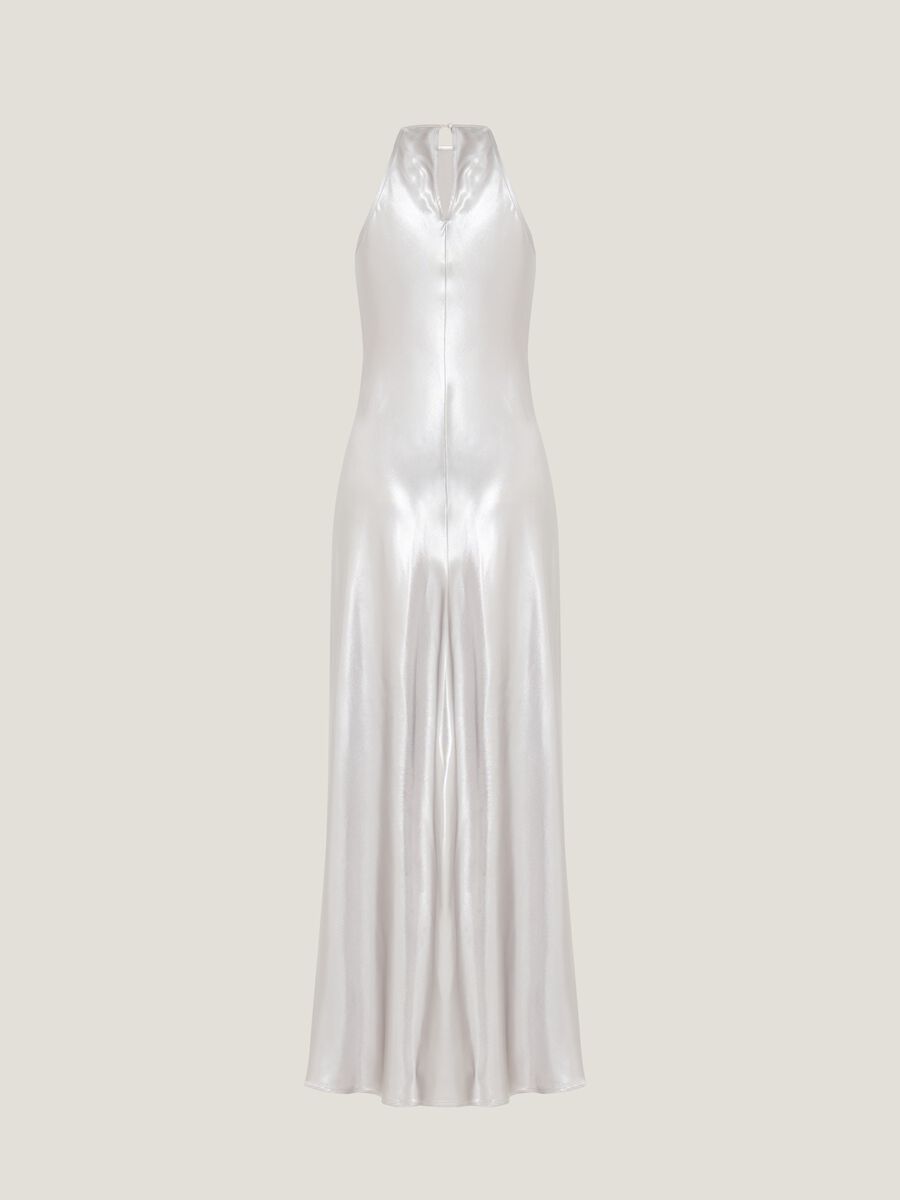 Abito lungo in viscosa satin_4