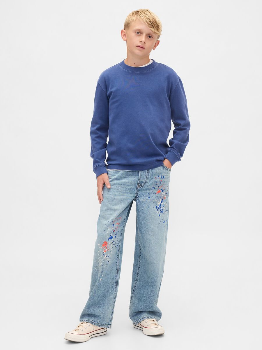 Jeans denim ampio per bambino_0