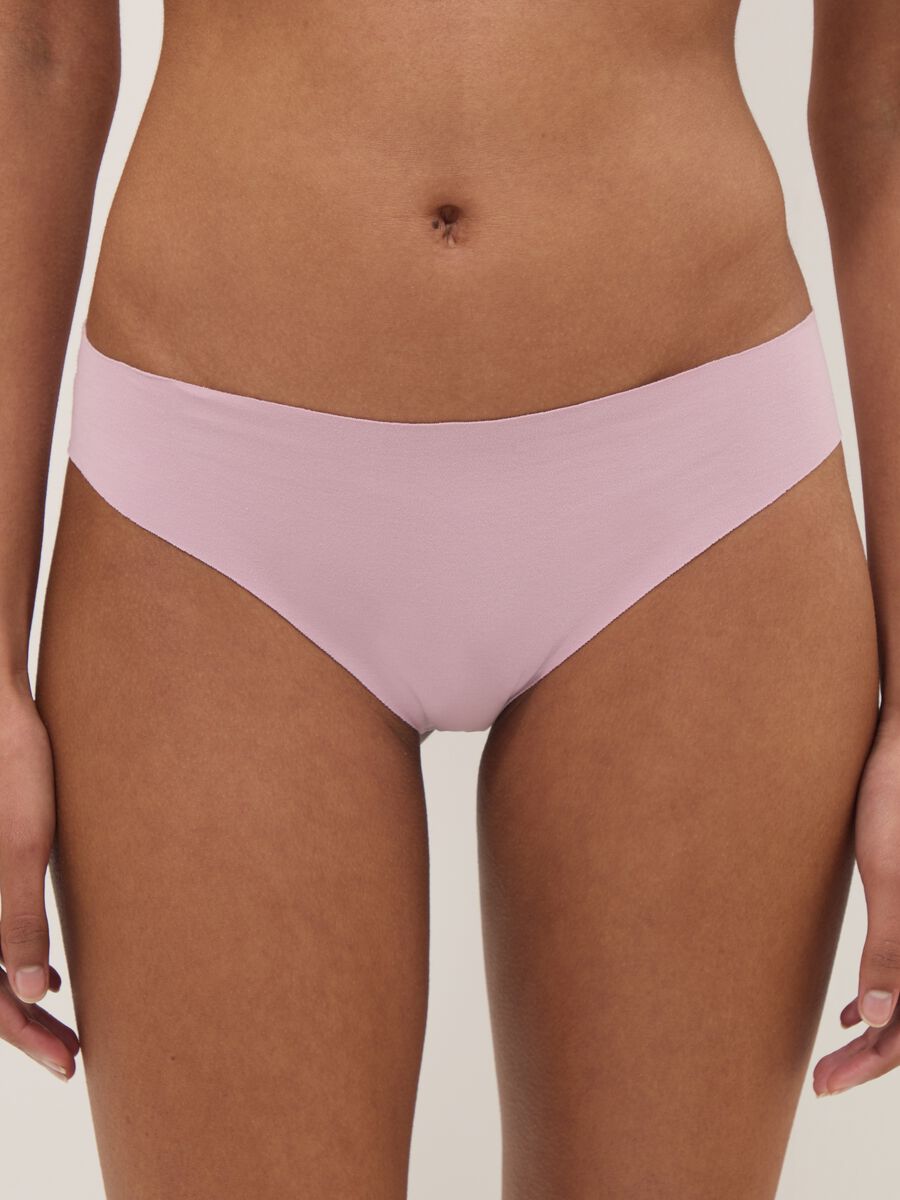 Slip in cotone elasticizzato rosa regular fit_1