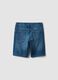Boys&rsquo; blue denim cotton-blend regular-fit shorts_1