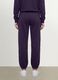 Purple cotton-blend joggers with elasticated waist, regular fit_2