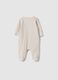 Newborn Multi-coloured Striped Stretch Cotton Sleepsuit_1