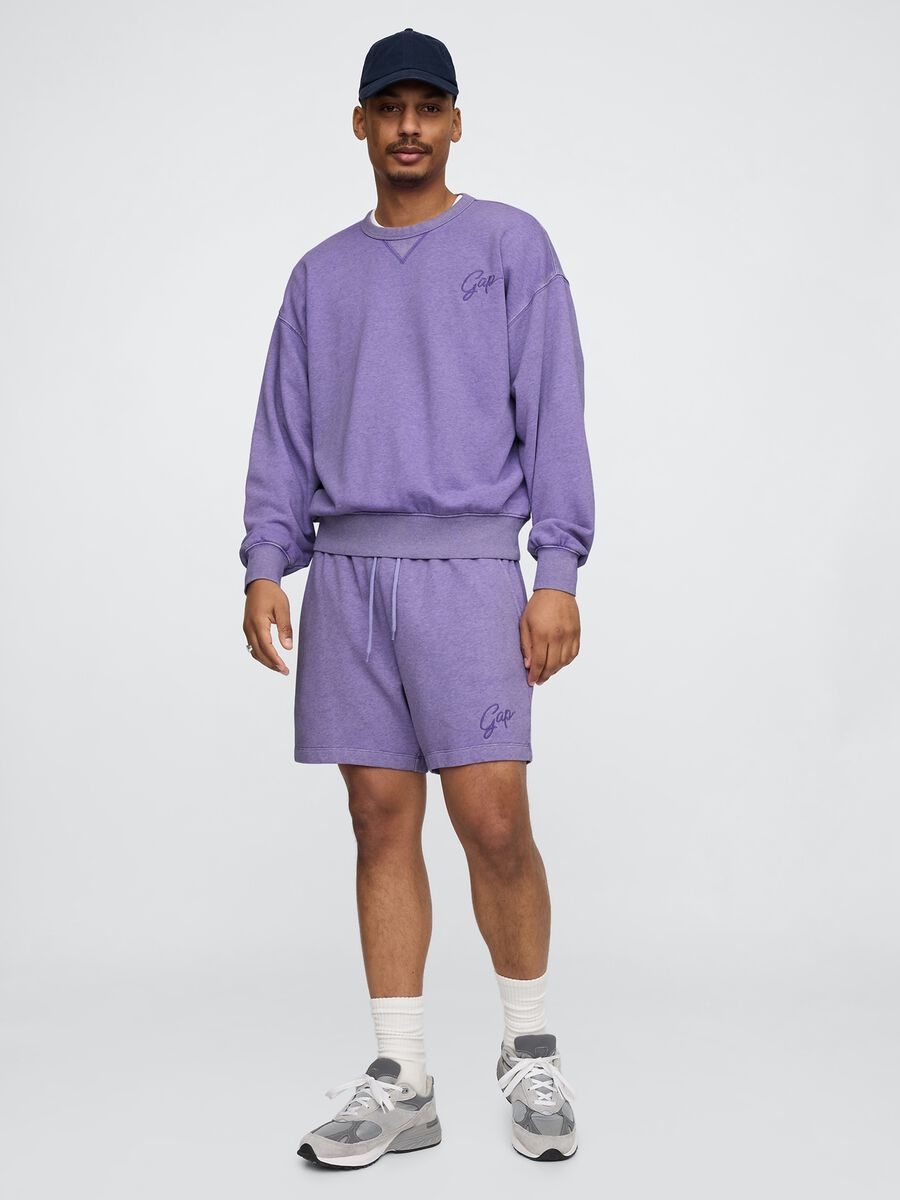 Shorts viola in misto cotone e poliestere Gap_0