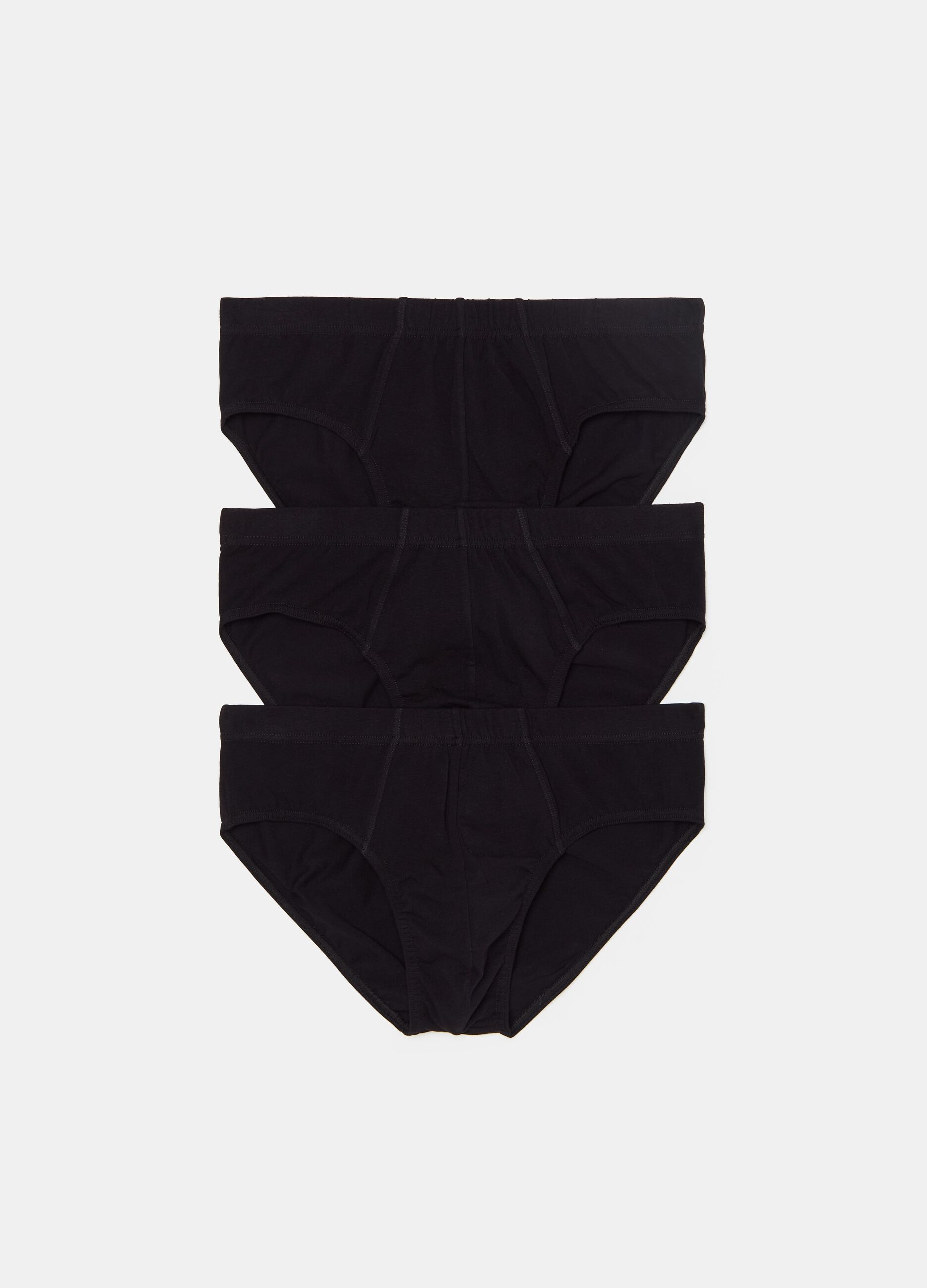 Tripack slip in cotone bio stretch