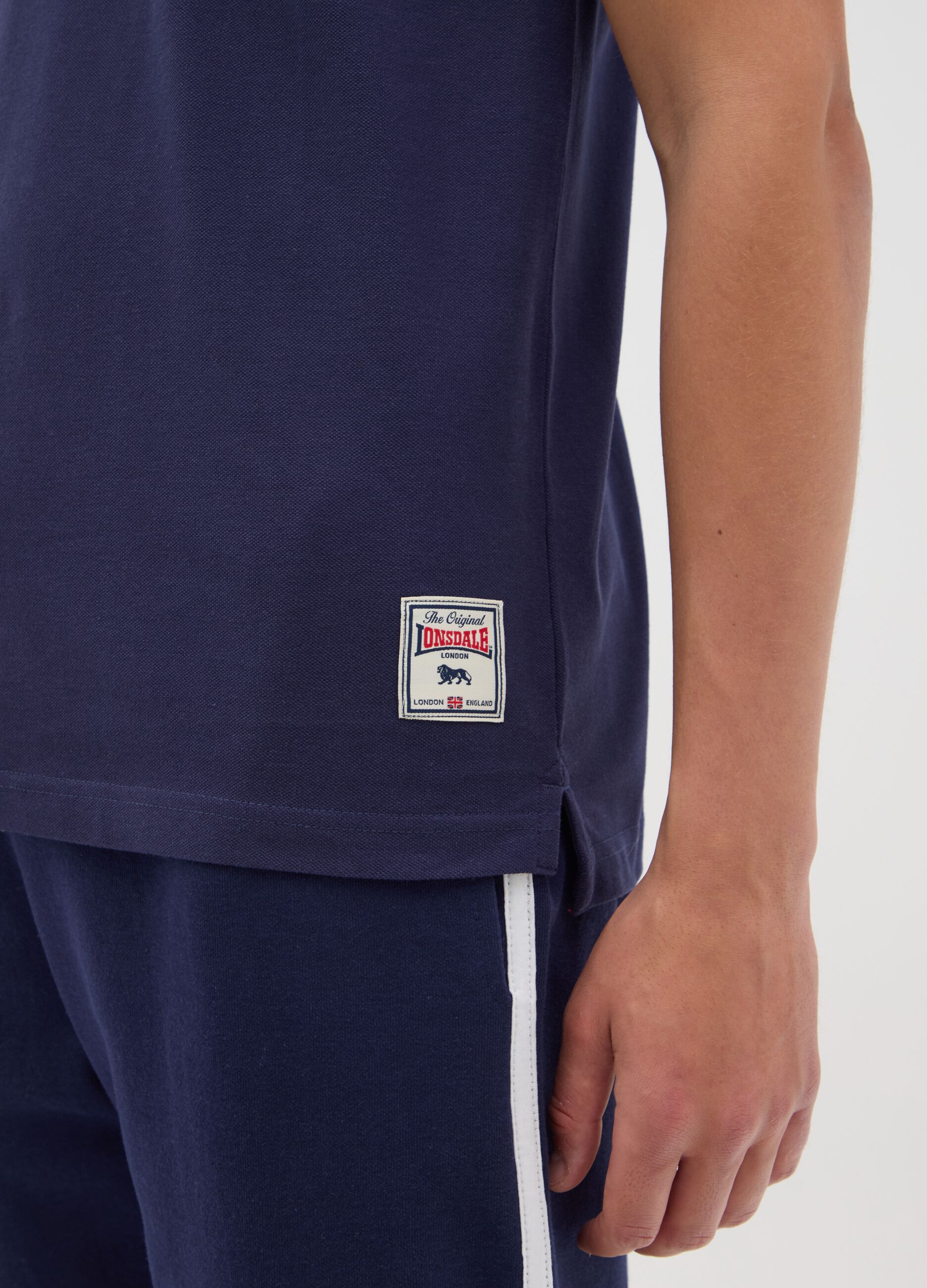 Men's Polo in Pure Multicolor Cotton