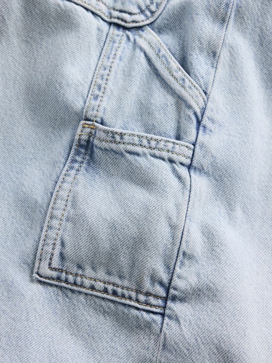Wide Leg Jeans in Cotton and Lyocell Blend_4
