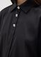 Black satin shirt with long sleeves and regular fit_3