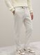 White stretch cotton blend trousers with fine ribbing_3