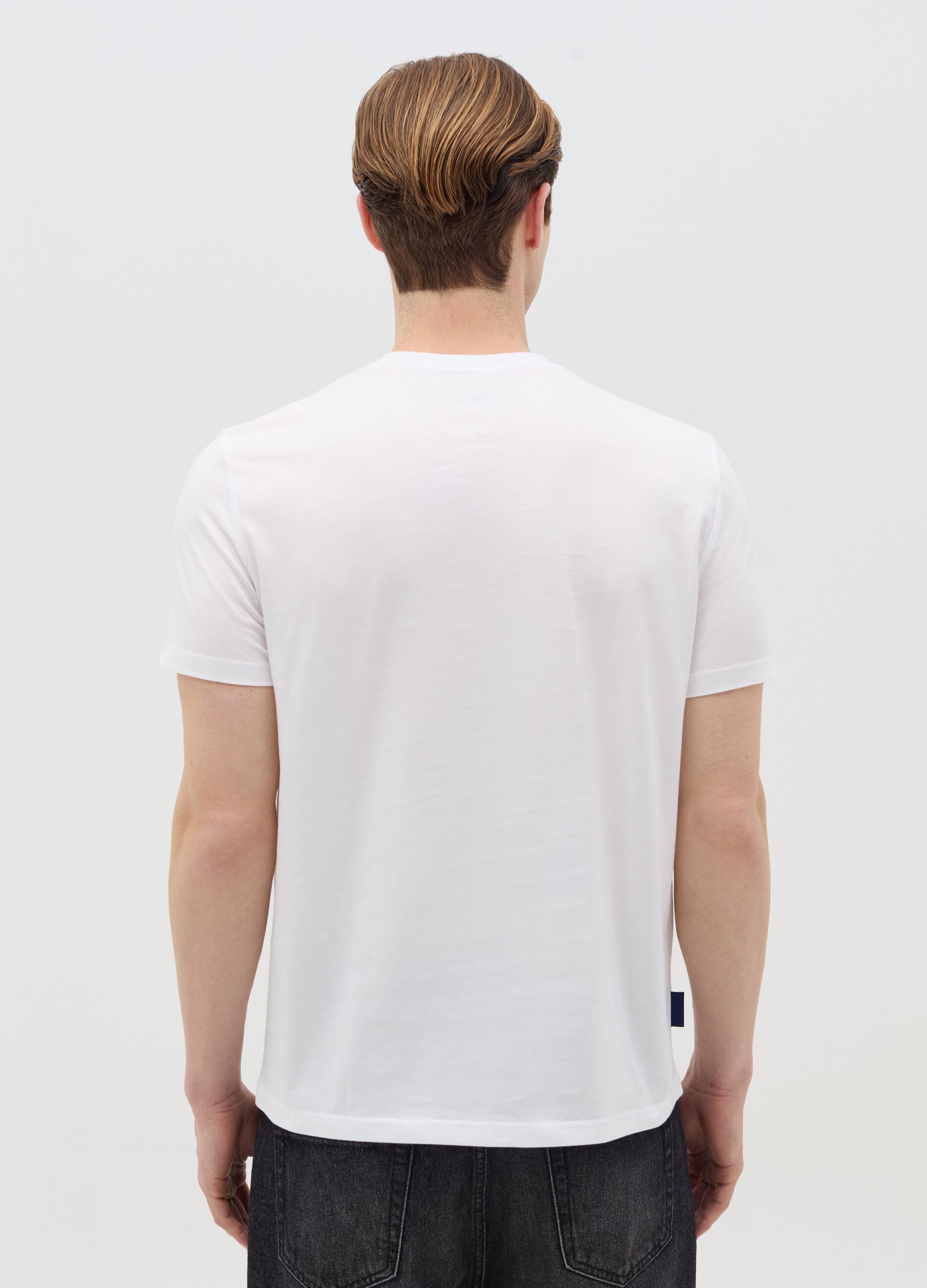 Cotton T-shirt with "Ponte di Rialto" print