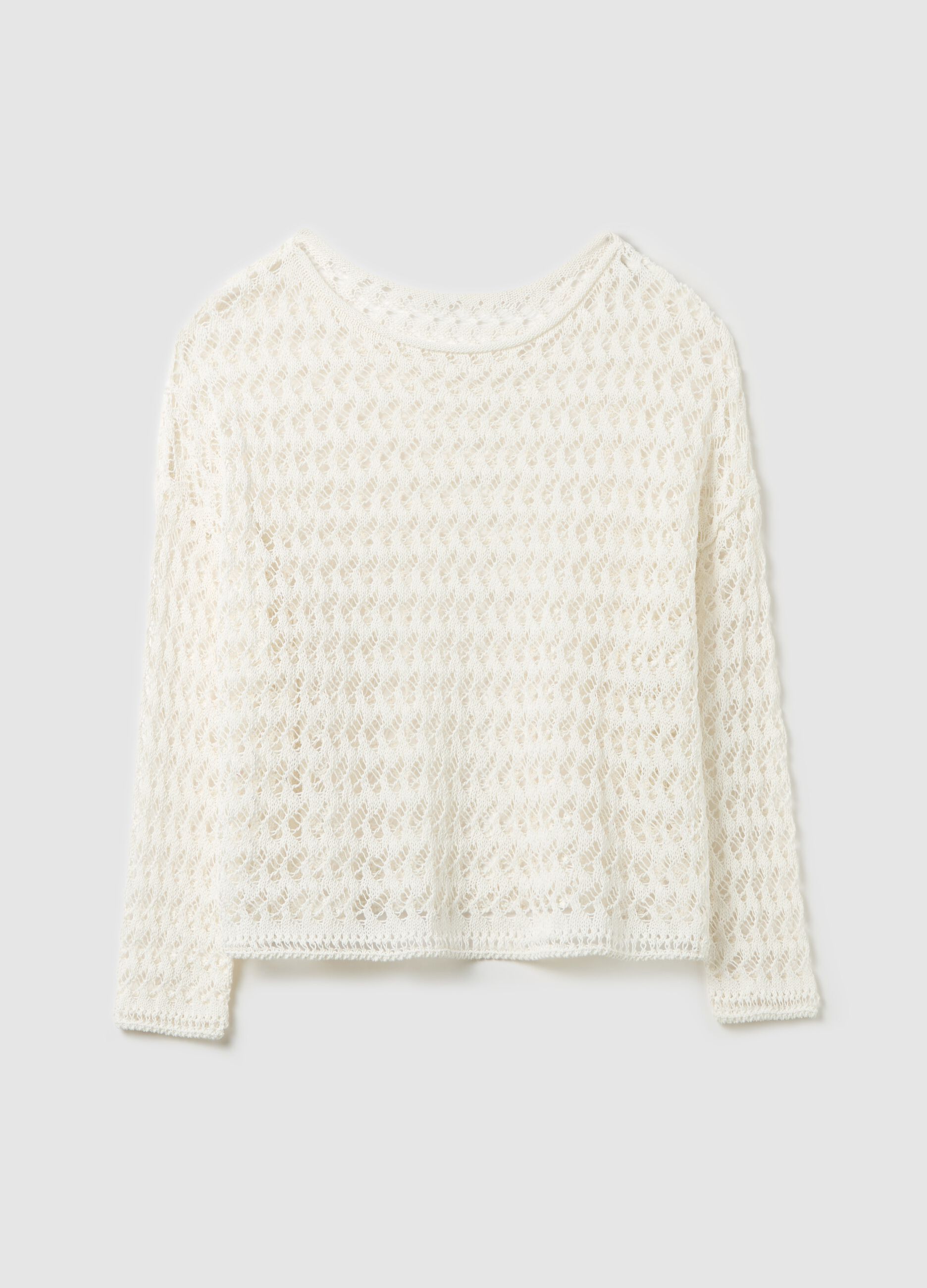 Knit top with boat neck