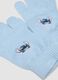 Blue stretch viscose gloves with Lilo & Stitch print_2