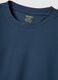Regular fit blue long sleeve stretch cotton t-shirt_5