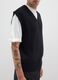 Pure Cotton Black Regular Fit Waistcoat_4