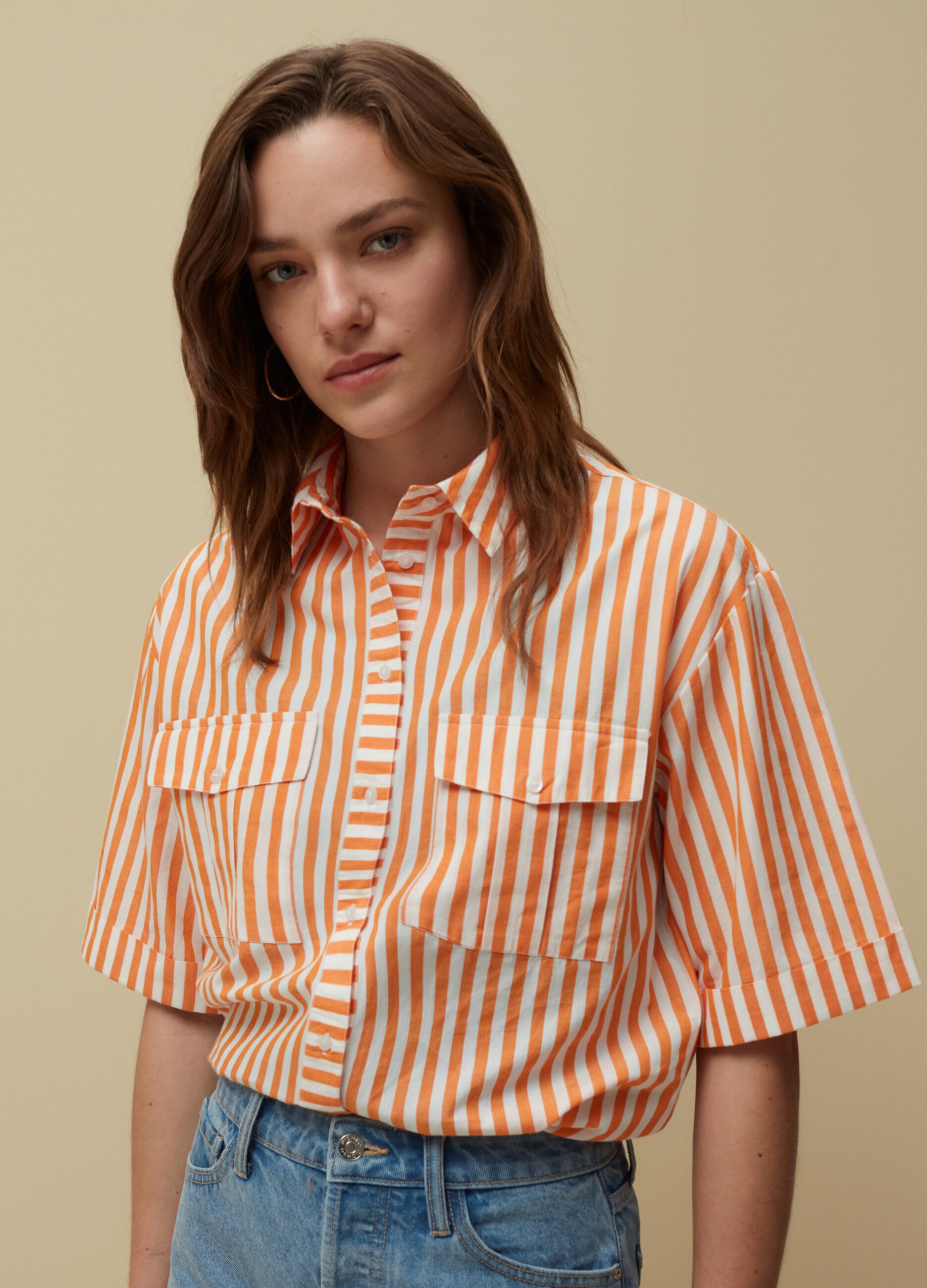 Camicia a righe con tasche_1
