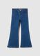 Girls' Blue Denim Flare Jeans_0