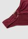 Red stretch bikini bottoms with gold-tone ring detail_5