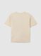 Oversized beige pure cotton boys' t-shirt_4