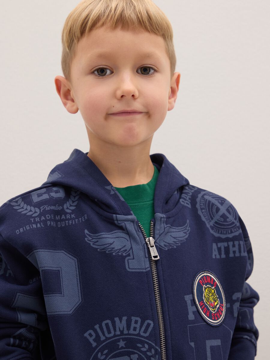 Child's blue pure cotton sweatshirt regular fit_2