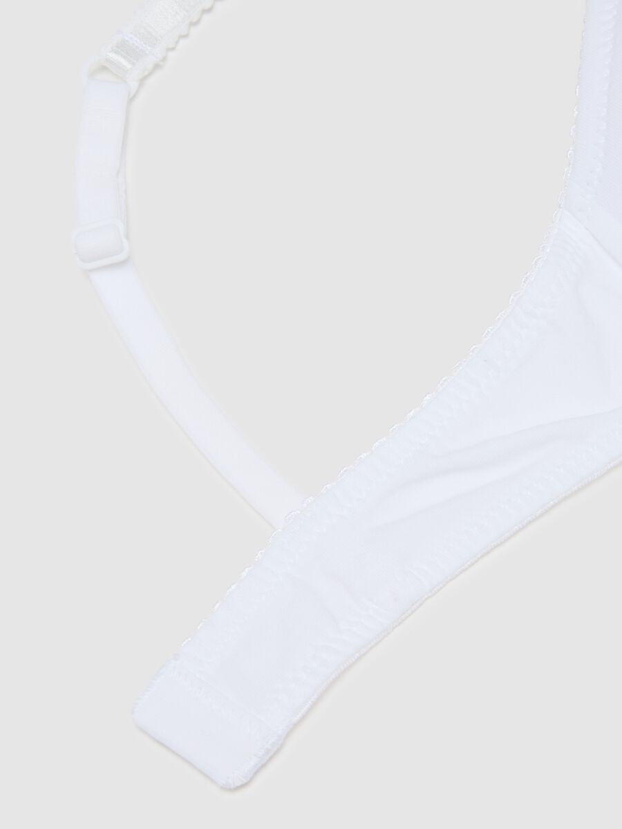 Girls' Stretch Cotton Bra in White_3