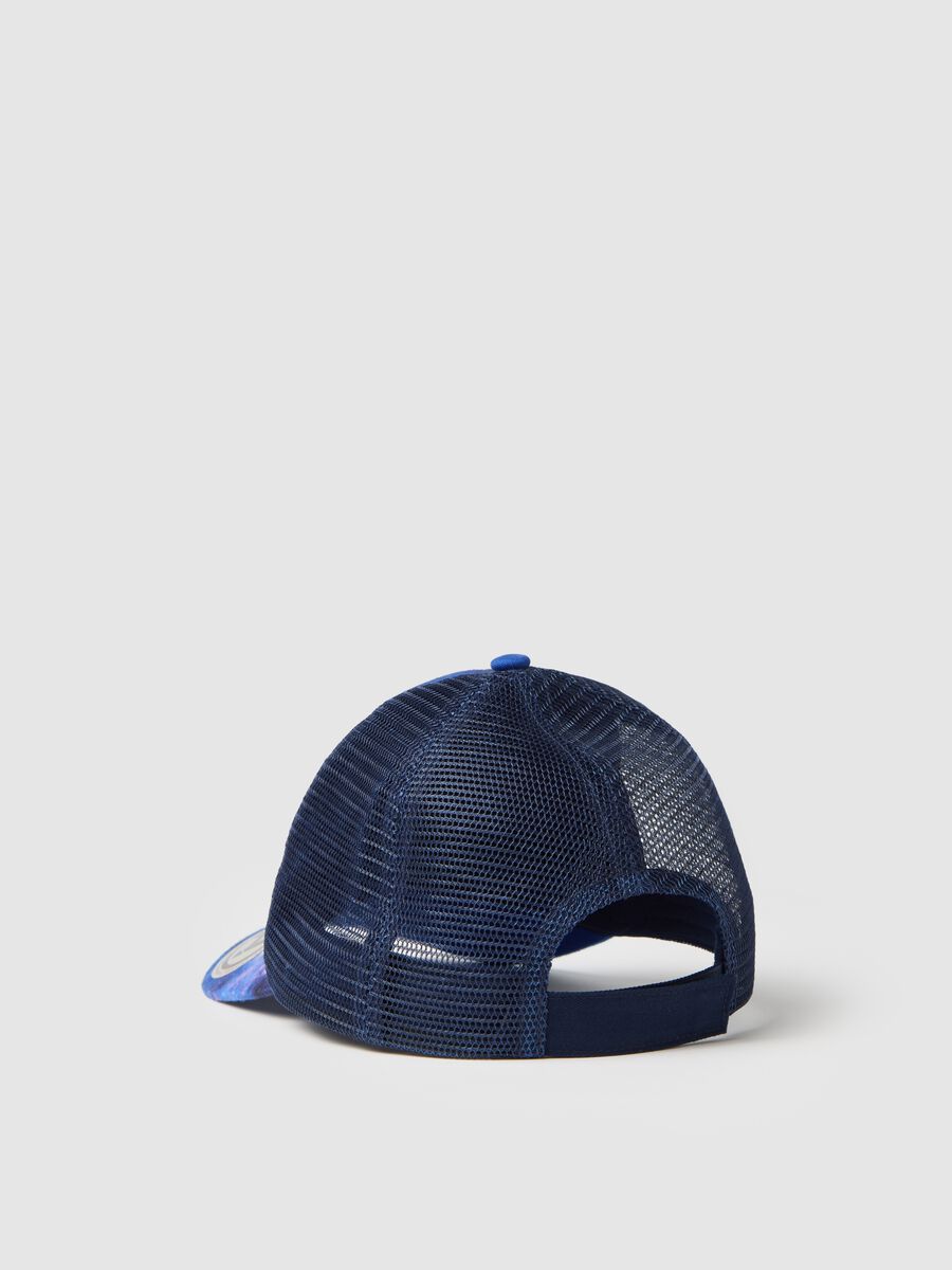Child's Blue Hat with Captain America Print_1