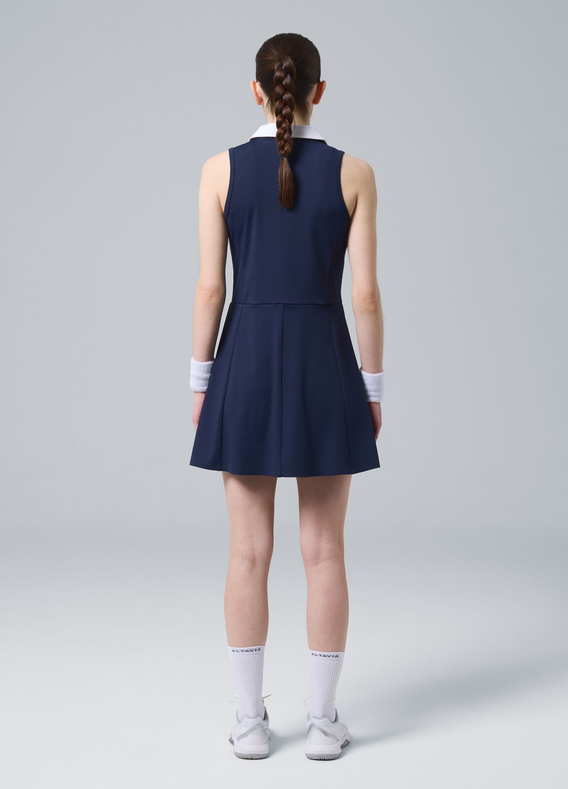 Abito sportivo blu in tessuto tecnico elasticizzato ALTAVIA COURT