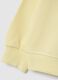 Girls' yellow regular fit pure cotton sweatshirt with writing_3