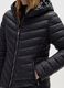 Black padded jacket regular fit with hood_3