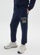 Boys' blue pure cotton regular fit trousers_2