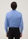 Light Blue Slim-Fit Cotton-Blend Shirt with Cutaway Collar_2