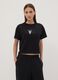 Black pure cotton Kuromi print T-shirt, regular fit_2
