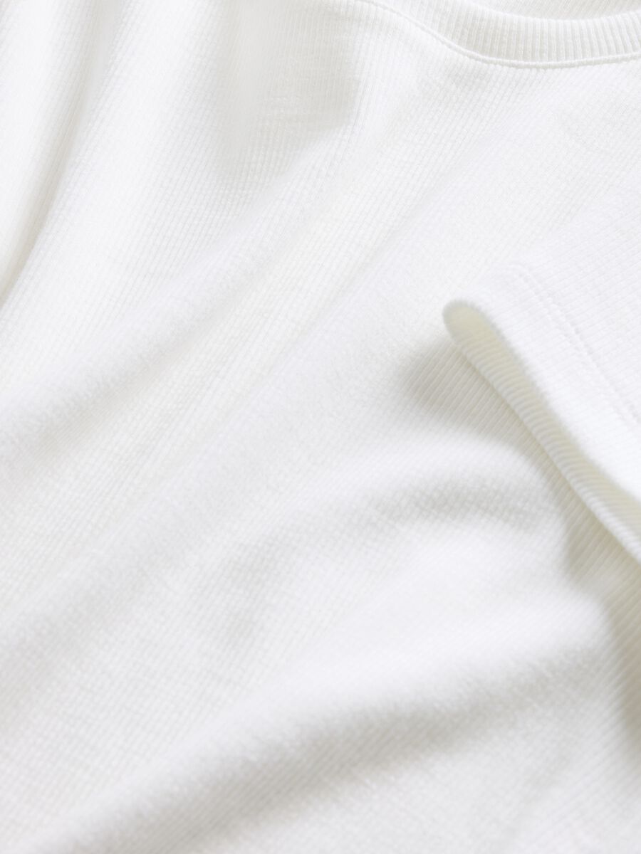 White cotton and stretch modal T-shirt by Gap_4