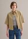 Camicia beige in puro cotone con taschino over fit_2
