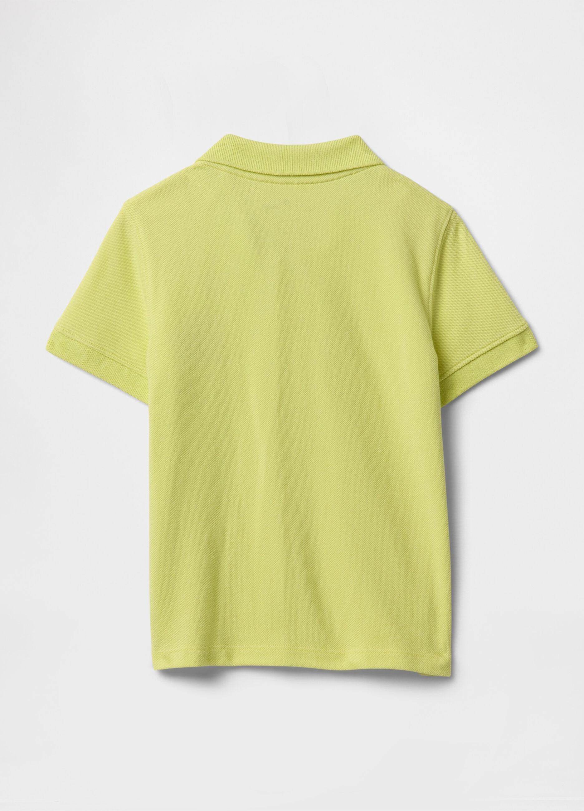 Cotton polo shirt with embroidered Mickey Mouse