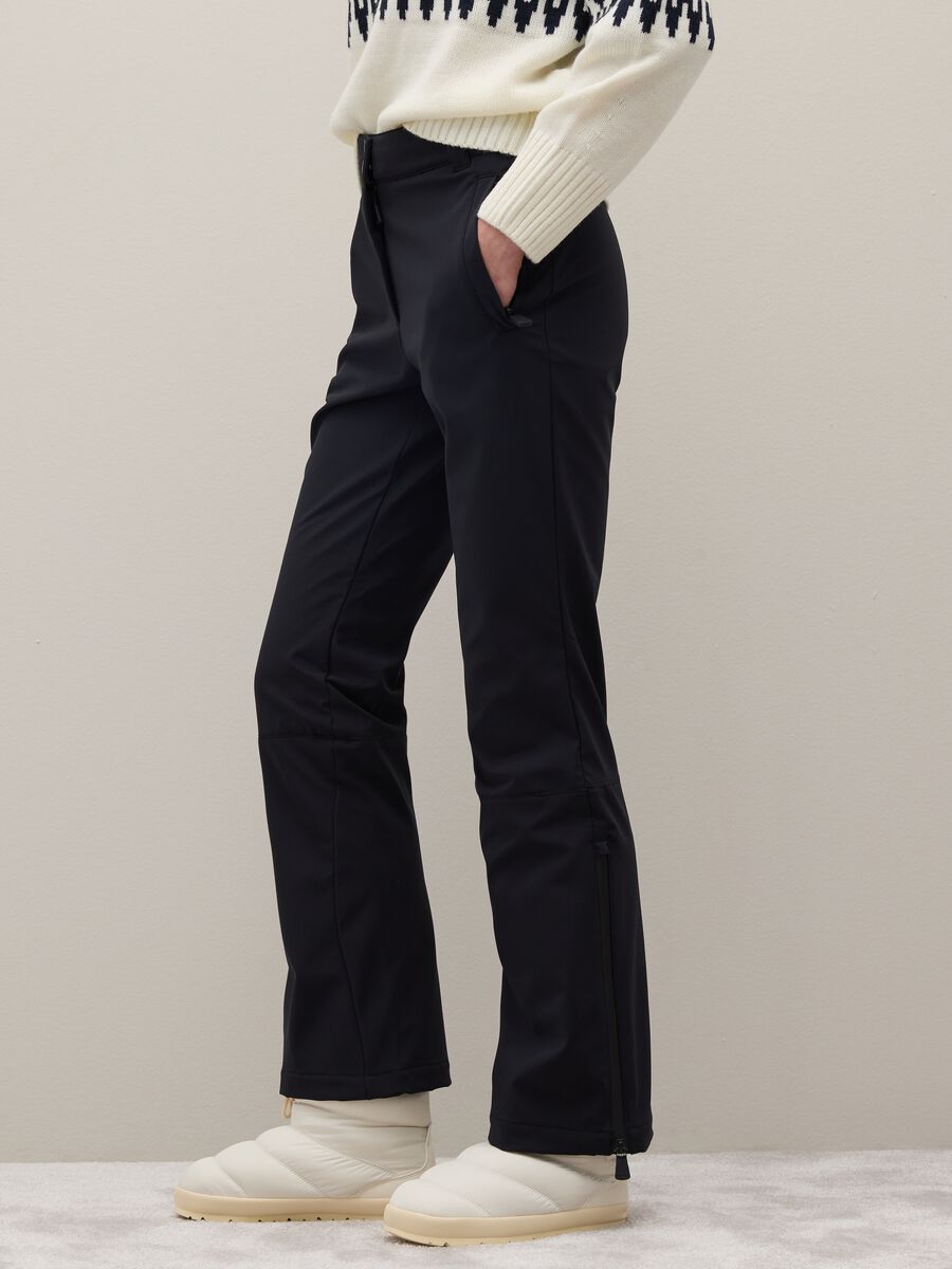 Black Skinny Fit Sports Trousers_3