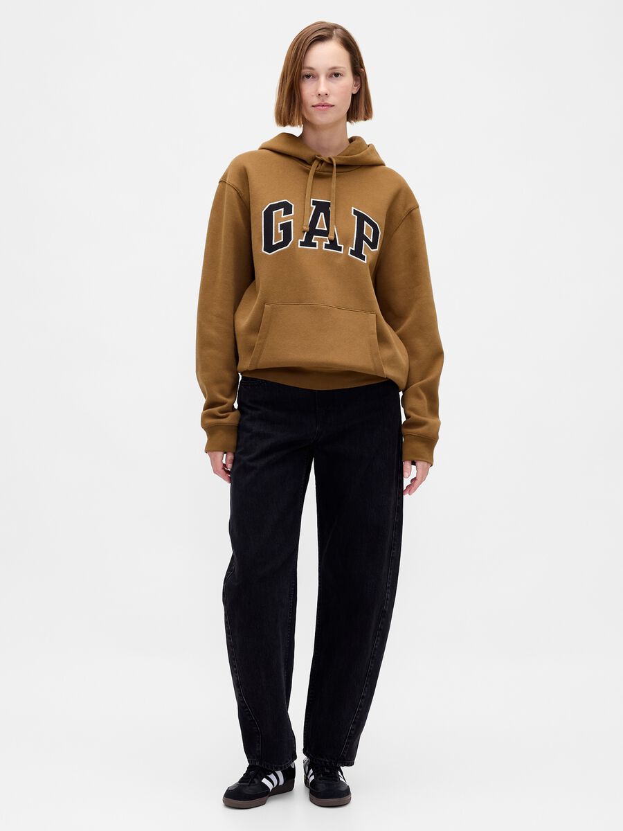 Felpa marrone con cappuccio_6