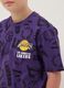 Purple short-sleeved pure cotton T-shirt_2