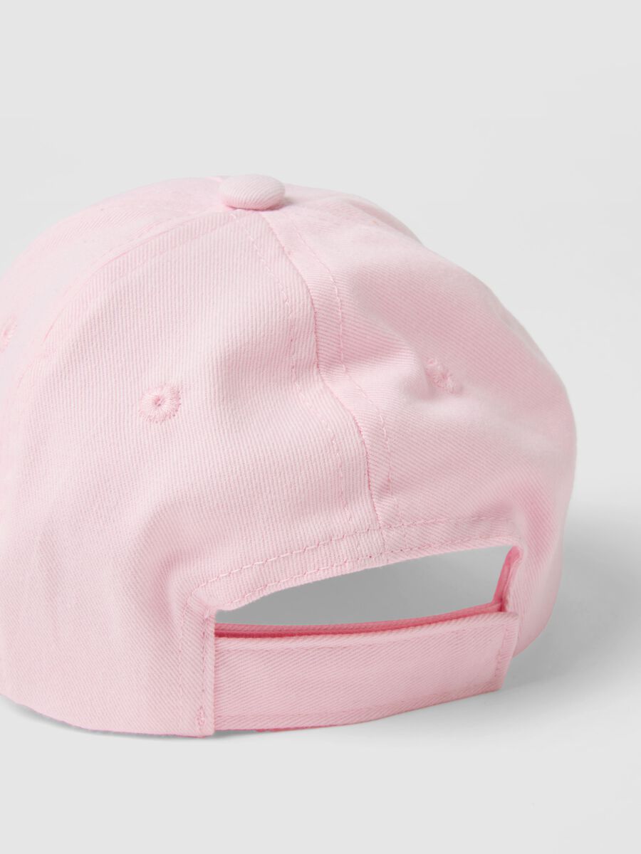 Cappellino in puro cotone rosa da bimba con Minnie_2