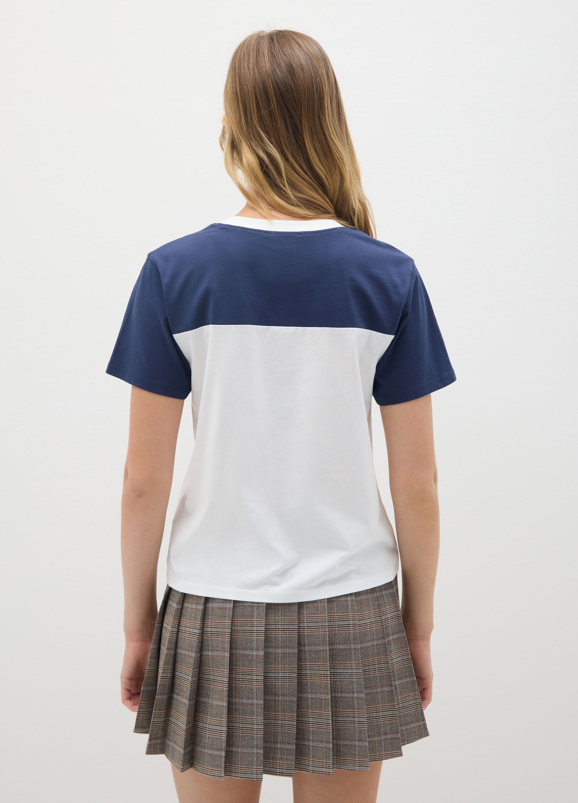 Multicolour pure cotton regular fit T-shirt