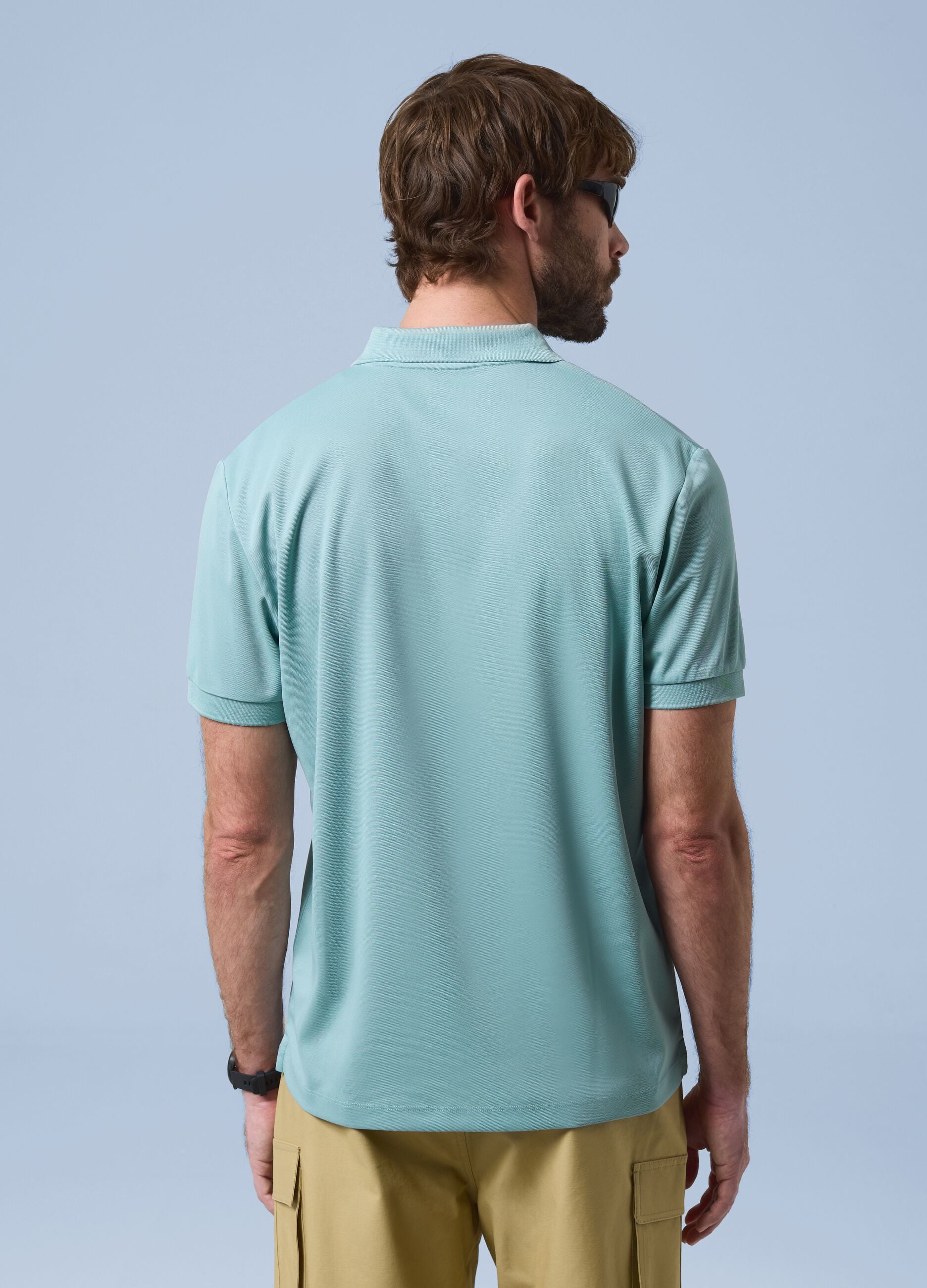 Green ALTAVIA SAILING polo with classic breathable collar