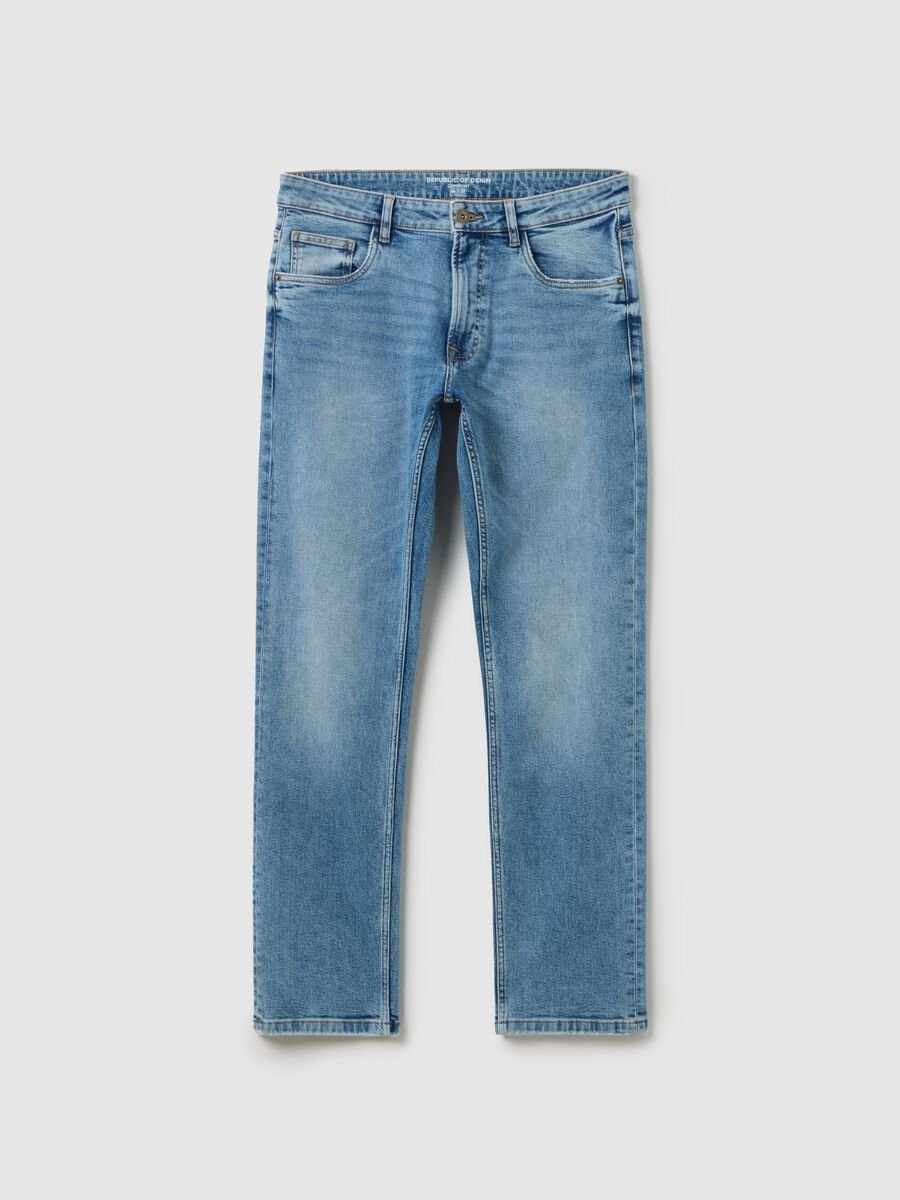 Stretch Denim Blue Jeans_4
