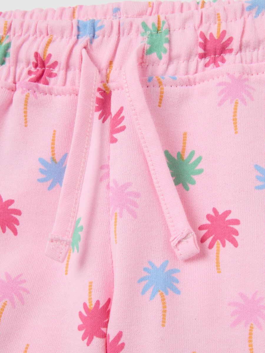 Baby girl shorts in pure cotton multicolor regular fit_2