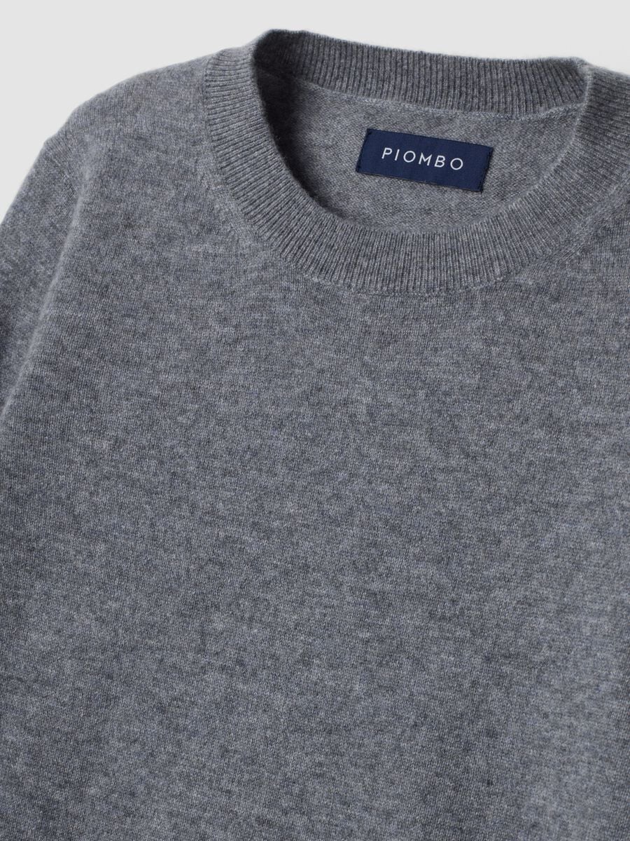 Grey pure cashmere crew-neck jumper_1