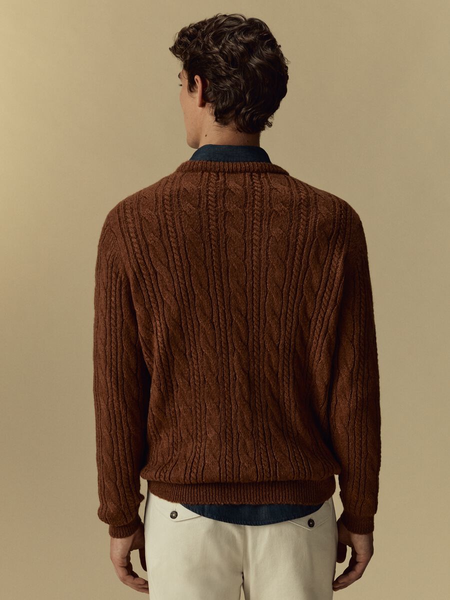 Pullover con motivo a treccia_2