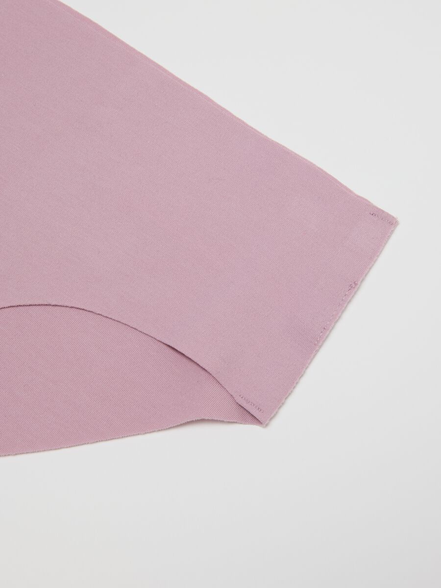 Pink Cotton-Stretch Regular Fit Brief_5