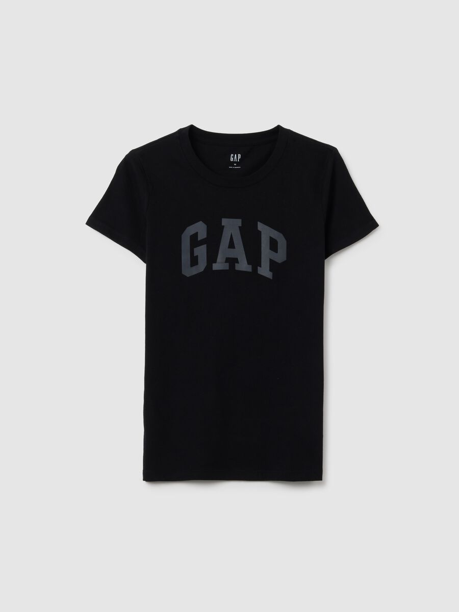 Cotton T-shirt with logo print_1