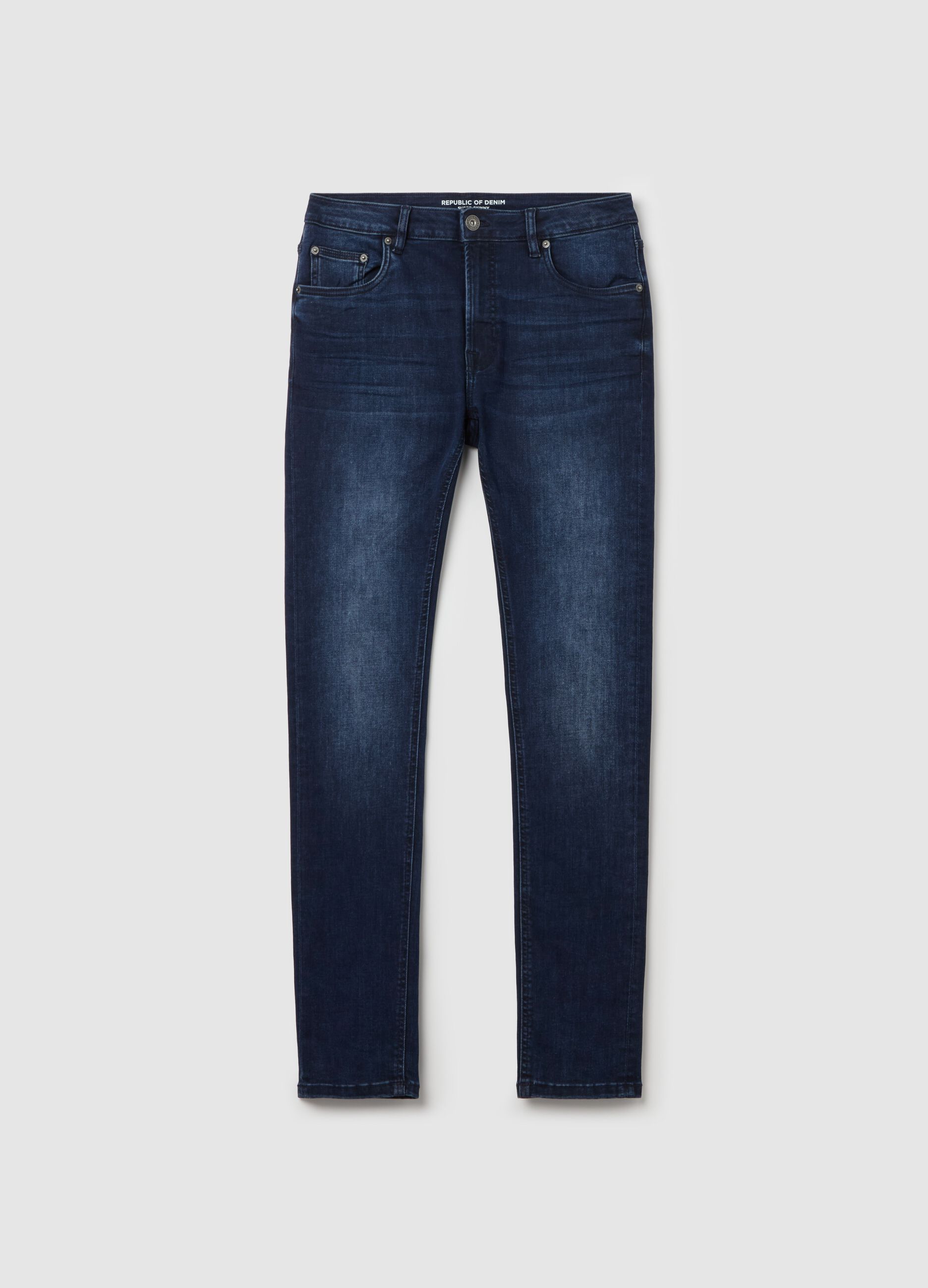 Super-skinny-fit jeans with fading