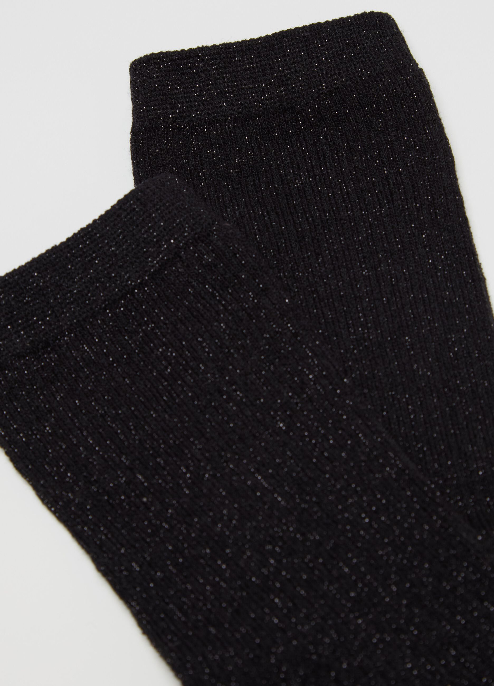 Three-pair pack short stretch socks