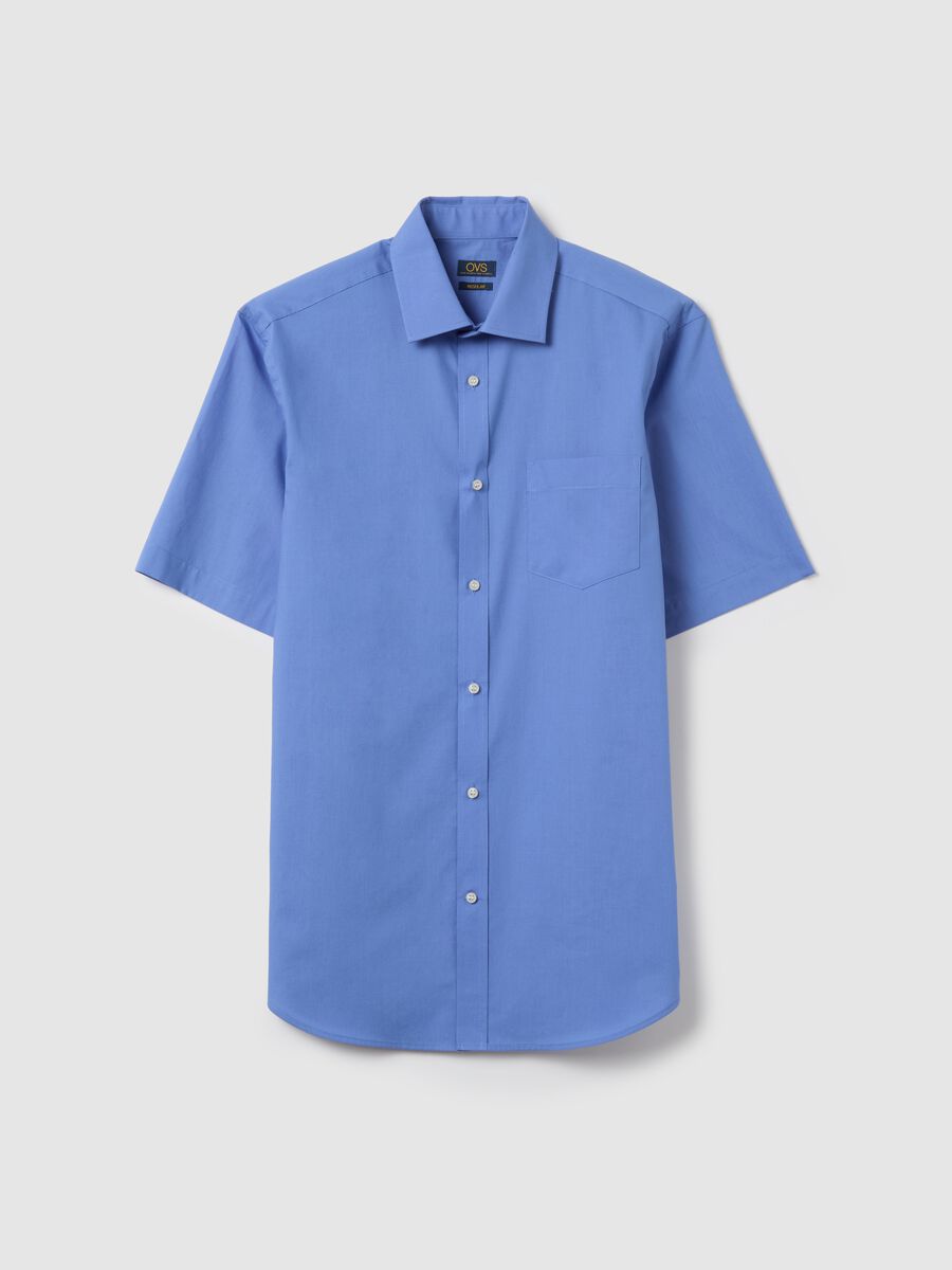 Regular-fit easy-iron shirt with short sleeves_4