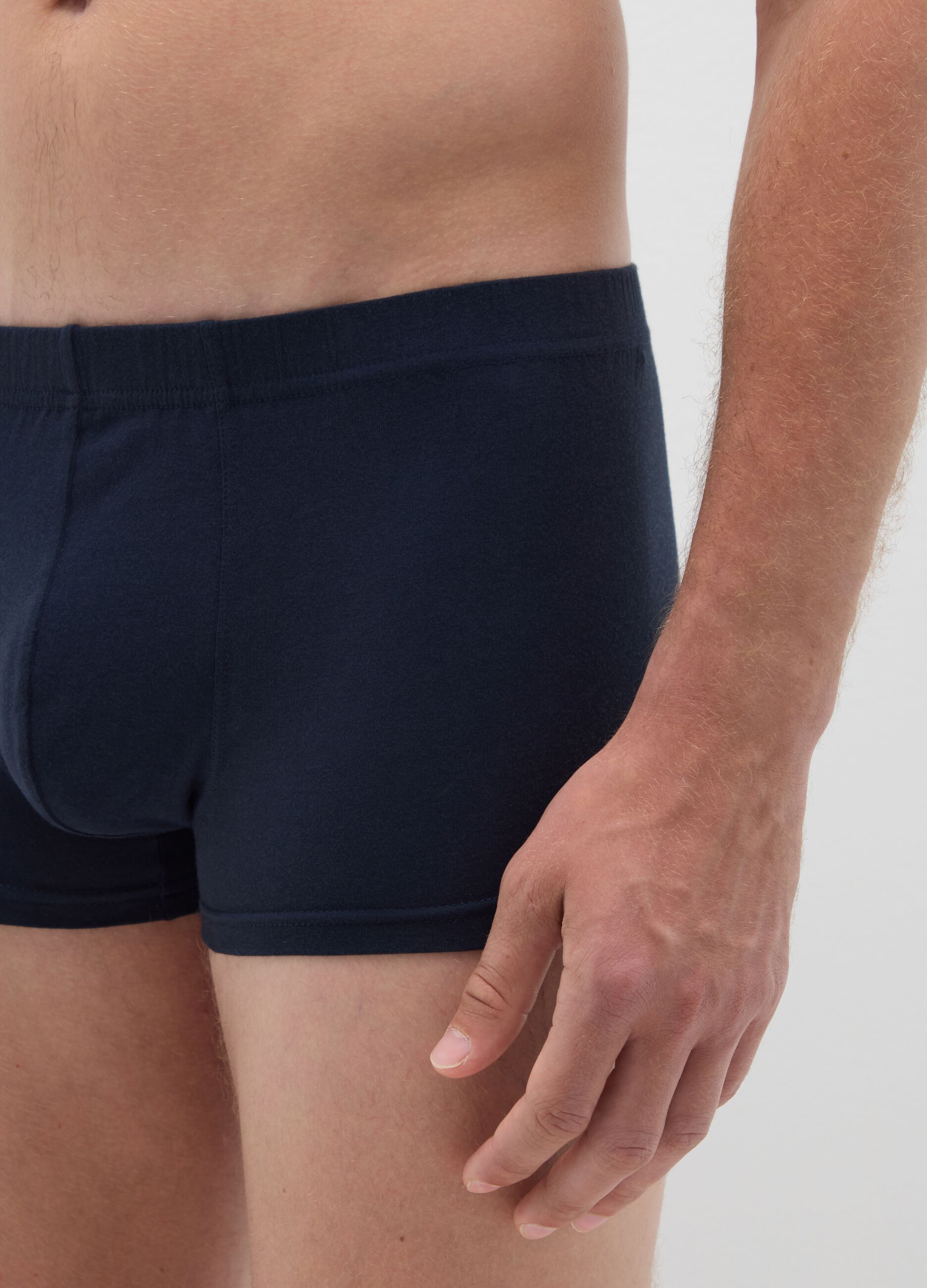 Blue Cotton Boxer Regular Fit